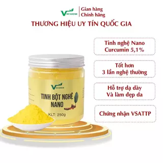 Tinh bột nghệ Vàng Nano nguyên chất Best Nutrition giúp tăng cường sức khỏe, làm đẹp da ( Hộp 250g & 500g )