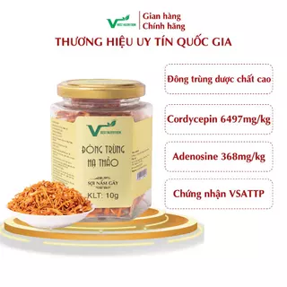 Đông trùng hạ thảo Best Nutrition sợi nấm gãy giúp tăng cường miễn dịch, tốt cho sức khỏe ( Hộp 10g 20g 50g )