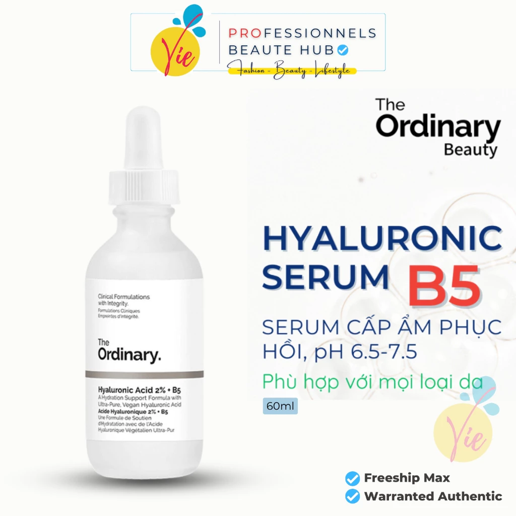 B5 The Ordinary Hyaluronic Acid 2% + B5 - Serum Ordinary B5 cấp ẩm, phục hồi da