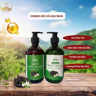 compo dầu gội hoa nhài+ bồ kết, mềm mượt hương thơm dịu nhẹ giúp thư giãn