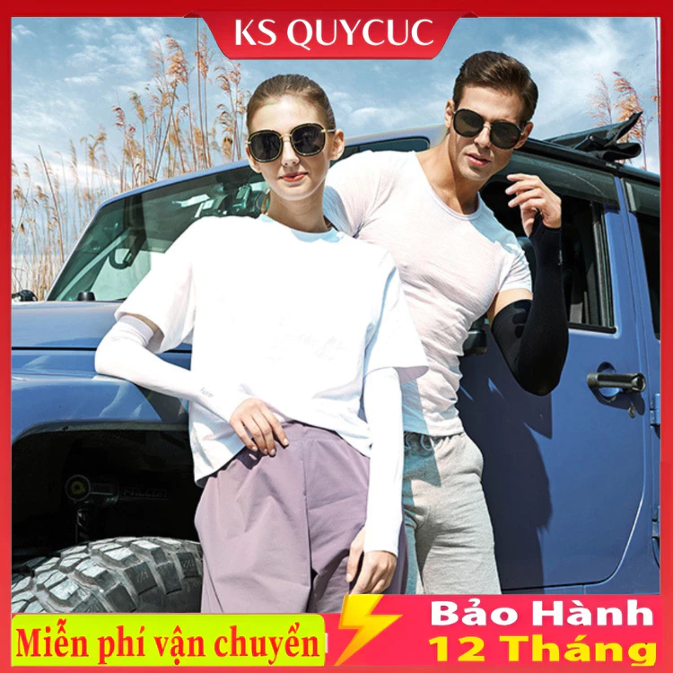Găng tay chống nắng xỏ ngón, bao tay chơi thể thao ngoài trời, đi xe máy, chống tia UV, co giãn, dành cho nam nữ