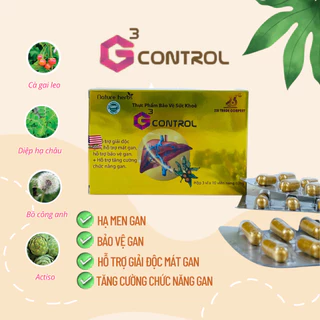 Hạ men gan G3 Control giúp tăng cường chức năng gan, mát gan giải độc, bảo vệ gan