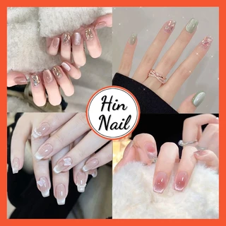 Móng Tay Giả Mắt Mèo Hin Nail Hộp 24 Nail Box Cao Cấp