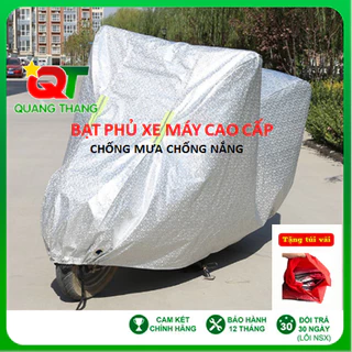 Bạt Phủ Xe Máy Cao Cấp Chống Mưa, Nắng, Bụi Bẩn, Chất Lượng Tốt,Chống Thấm Tuyệt Đối, Bao Trùm Cả Xe