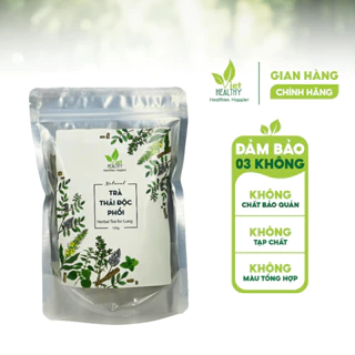 Trà thải độc phổi Viet Healthy 150g,gồm: Lá thảo bản bông vàng, Cam thảo, Lá húng tây, Lá bạc hà