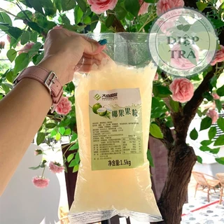 Thạch Dừa Daidu Đài Loan Gói 1.5kg - Dòng THẠCH GIÒN SẦN SẬT, rất hợp trà hoa quả/trà sữa
