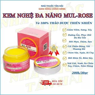 Kem nghệ đa năng MUL ROSE dưỡng da, giảm mụn, viêm da, ngứa, mờ thâm, chàm sữa, hăm, bỏng, vết thương hở, hũ 30gr