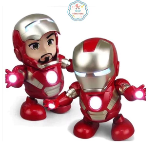 [TẶNG Ô TÔ HỢP KIM] Robot Người Sắt Nhảy Múa Vui Nhộn, Ironman Người Sắt Dancer - Đồ Chơi Cho Bé-TÔM STORE