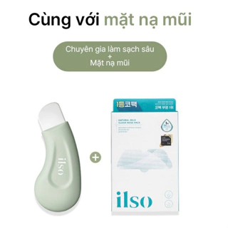 Combo Cây Nặn Mụn Đầu Đen Ilso Deep Clean Master & Mặt nạ ủ mụn Ilso Natural Mild Clear Nose Pack