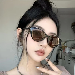 Kính râm mát mắt mèo thời trang nữ nam cá tính phong cách Hàn Quốc chống UV đi chơi biển selfie sang chảnh giá rẻ 287