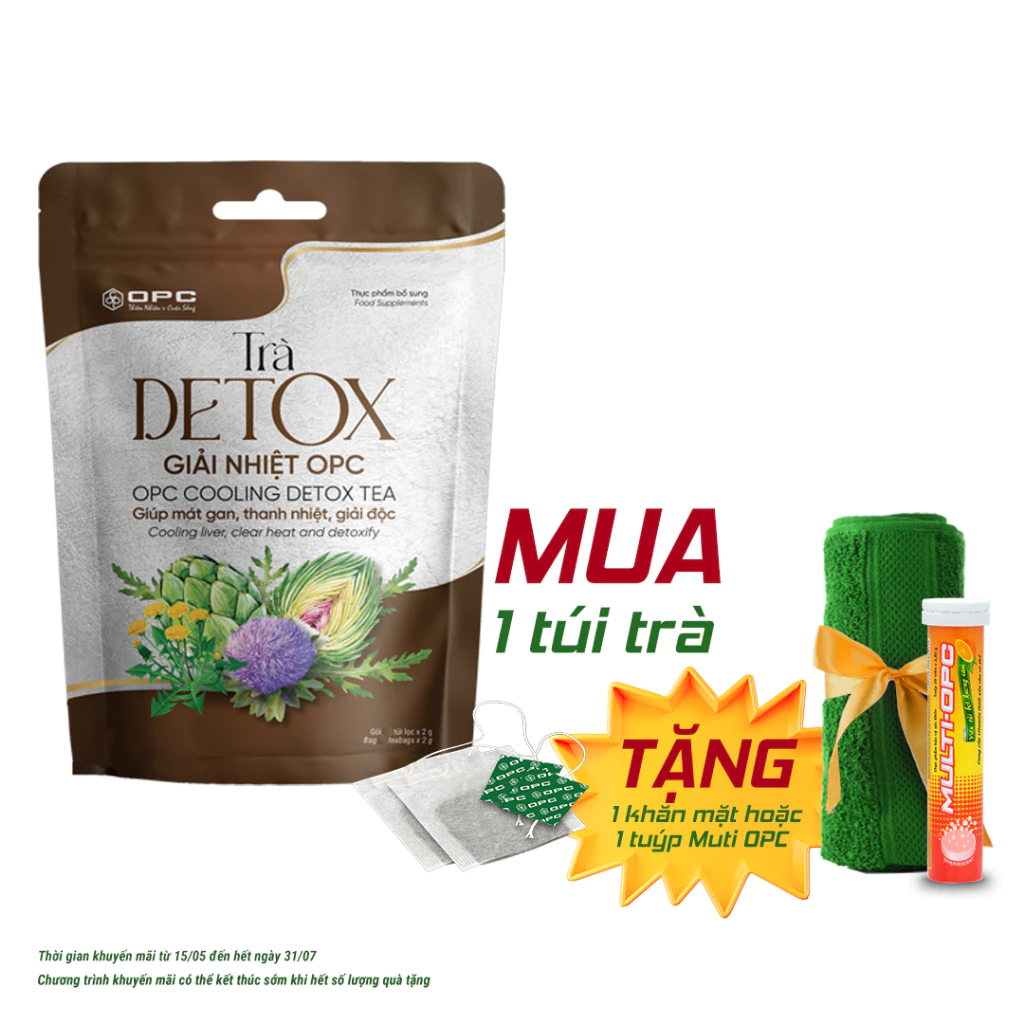 TPBS. TRÀ DETOX (Gói 50 túi lọc)