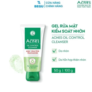 Gel rửa mặt kiểm soát nhờn ngăn ngừa mụn Acnes Oil Control Cleanser 50g/100g