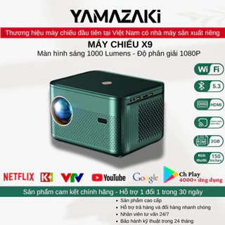 Máy chiếu mini Yamazaky X9 cao cấp với độ phân giải FULL HD rom 32gb, hệ điều hành androi 12.0 phù hợp để giải trí