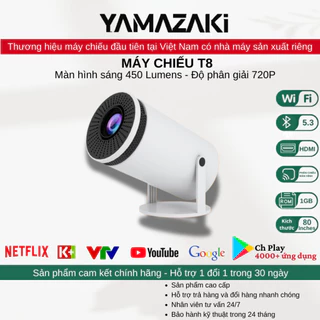 Máy chiếu mini Yamazaki HY300 - T8 tích hợp sẳn loa hệ điều hành androi 12.0 với hơn 4000 ứng dụng