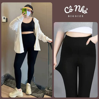 Quần Legging Bigsize Nữ Có Túi Dáng Quần Ôm Dài Vải Umi Co Giãn Tốt Hách Dáng QXO