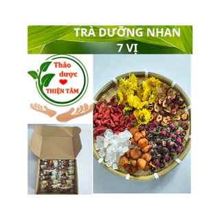 Trà Dưỡng Nhan 7 Vị đẹp da thanh lọc cơ thể nguyên liệu thảo mộc 100% thiên nhiên từ Thảo Dược Thiện Tâm