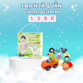 [1 Bịch + Quà] Tã QuầnKITIN NATURAL Bổ Sung Tinh Chất Trà Xanh Ngừa Khuẩn, Chống Hăm, Mềm Mịn, Thấm Hút Tốt