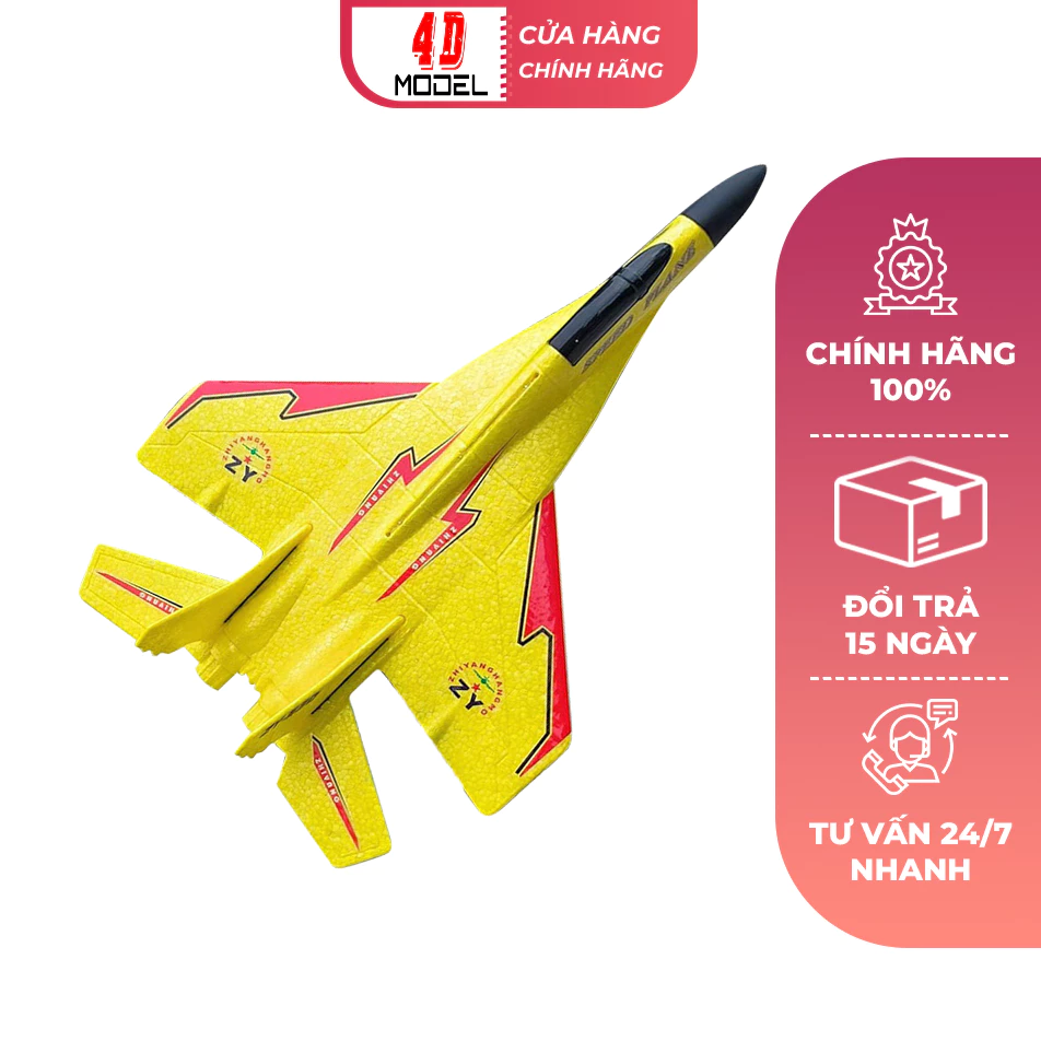 Máy Bay Đồ Chơi Điều Khiển Từ Xa Zy530 Pro Pin Bay 15 phút Điều Khiển 2 Kênh Xa 200m 4DMODEL