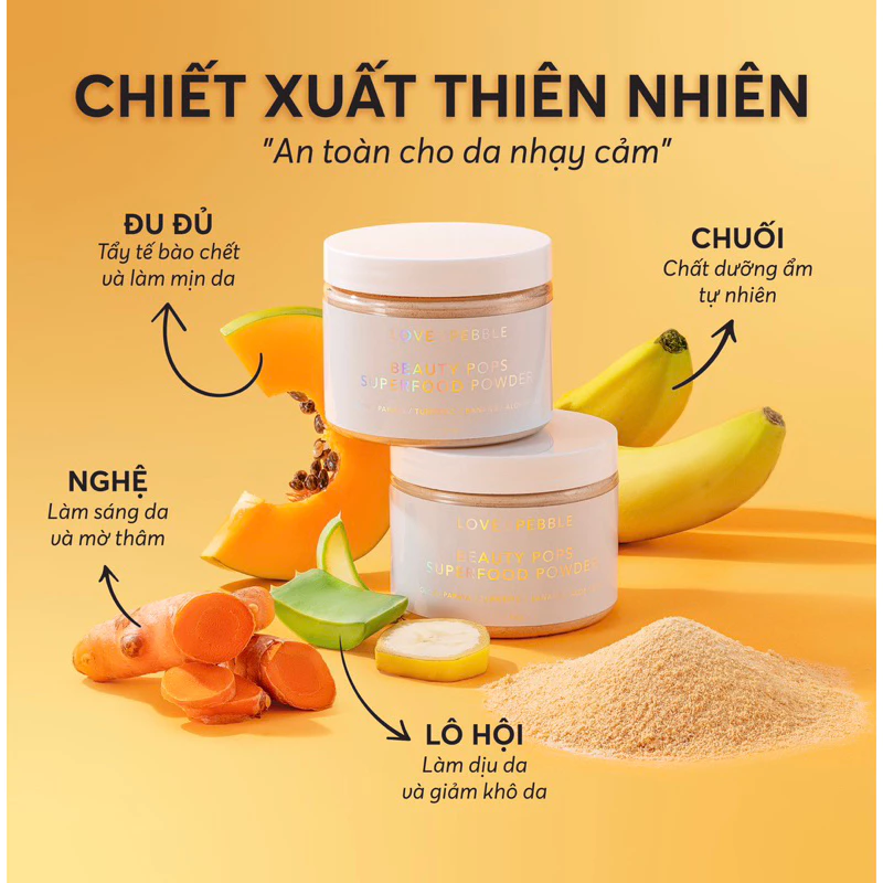 [Hũ bột lẻ] Mặt Nạ Thanh Lăn Mát Lạnh Beauty Pops by Love&Pebble