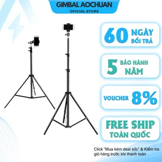 Tripod điện thoại, tripod chụp ảnh livetream chống rung kéo dài 2m1 giá đỡ điện thoại,  chân máy ảnh