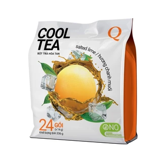 Trà Chanh Muối Cool Tea Trần Quang bịch 336g (24 gói dài x 14g)