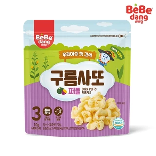 Bánh bỏng BeBedang Hàn Quốc hữu cơ organic cho bé ăn dặm từ 10M+