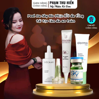 Peel Da Sinh Học Sky Bio + Kem Phục Hồi Derma Thế Hệ Mới Không Bong Tróc - Phạm Thu Hiền