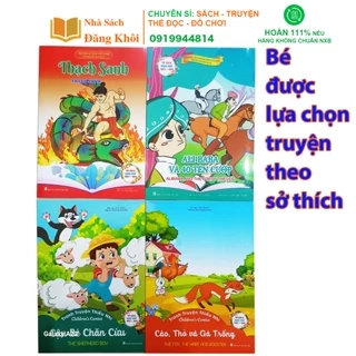 Sách - Truyện cổ tích song ngữ Anh Việt bộ 20 cuốn- Truyện Cổ Tích được chọn lựa theo ý thích của Bé