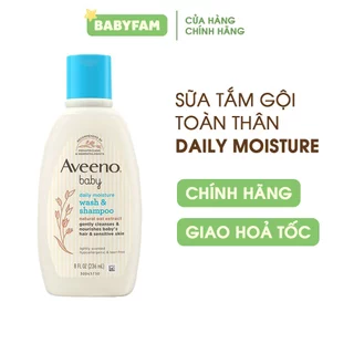 Sữa tắm gội toàn thân cho bé Aveeno baby 236ml