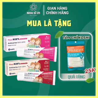 Kem Đánh Răng FLUOR KIN JUNIOR 1450ppm Ngừa Sâu Răng Cho Trẻ Em Từ 6 Tuổi