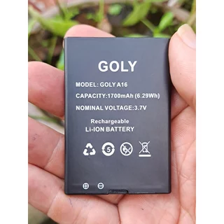 Pin hãng Goly A16,  Dung lượng chuẩn 1700 mAh