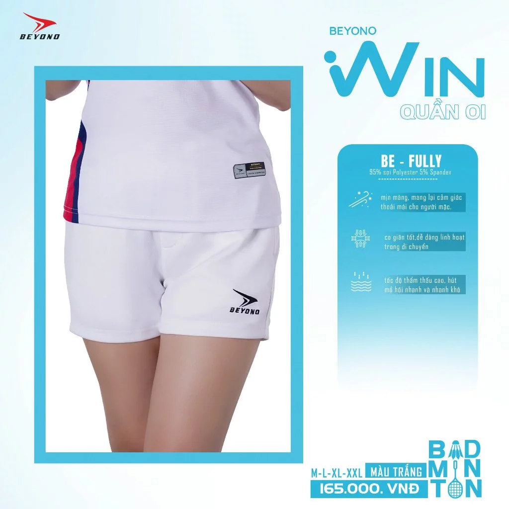Quần thể thao cầu lông Nữ Beyono Win