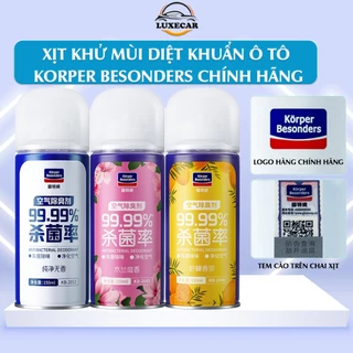 Xịt khử mùi diệt khuẩn ô tô Korper Besonders chính hãng hương thơm nước hoa cao cấp loại bỏ mùi nội thất xe hơi Luxecar