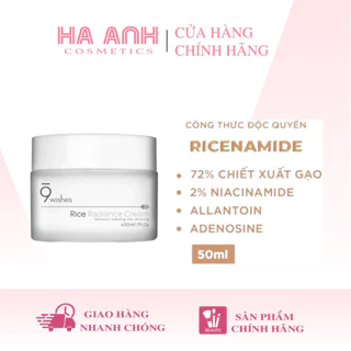 Kem Dưỡng Làm Sáng Da 9Wishes Rice Radiance 50ml