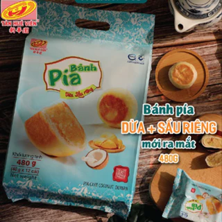 BÁNH PÍA DỪA SẦU RIÊNG 12 CÁI - TÂN HUÊ VIÊN