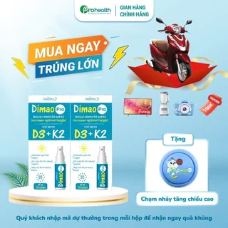 Combo 2 Hộp Dimao Pro D3K2 - Hỗ Trợ Tăng Chiều Cao, Tăng Cường Hấp Thu Canxi Cho Bé 25ml