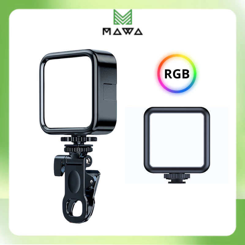 Đèn Led RGB vuông nhiều màu đa năng,hiệu ứng hỗ trợ ánh sáng chụp hình , quay video