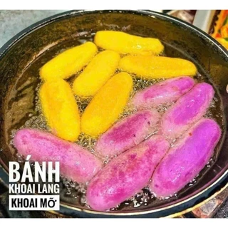 Bánh khoai mỡ mix khoai lang kén (hộp 500gr) (Chỉ giao hỏa tốc HCM)