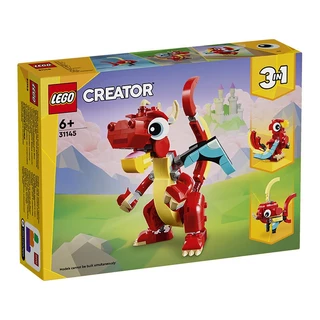 LEGO Sáng Tạo 3 Trong 1 Rồng Nhỏ Màu Đỏ 31145 Trẻ Em Khối Xây Dựng Đồ Chơi Tòa Nhà Ngày Lễ Quà Tặng Đồ Chơi Giáo Dục