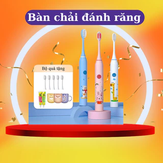 Bàn Chải Đánh Răng Cho Bé 5 Chế Độ Đa Năng Cao Cấp - Bàn Chải Điện Cho Bé Tự Động Mềm Mại Làm Trắng Răng Cho Trẻ