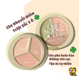 [GOGOTALES] Kem Che Khuyết Điểm Triệt Sắc 3 Màu GOGO TALES Light Coke Silk Moisten GT470