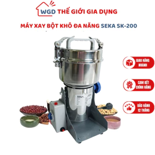 Máy xay bột khô Seka SK-200 công suất 3000W đa năng, xay bột mịn, nghiền ngũ cốc, hạt khô