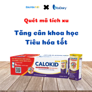 Sữa bột pha sẵn CaloKid Gold Vitadairy - Tăng Cân Khoa Học - Thùng x 48 Hộp 110ml,180ml