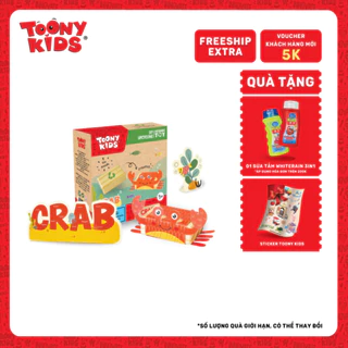 Bộ Đồ Chơi DIY TOONYKIDS Phiêu Lưu Đại Dương Sea Animal Crab Cho Bé TN00124-002 (TẶNG KÈM STICKER)