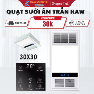 Quạt sưởi âm trần đa năng 2500W  sưởi ấm, làm mát, thông gió, chiếu sáng siêu tiết kiệm điện, BH 12 tháng