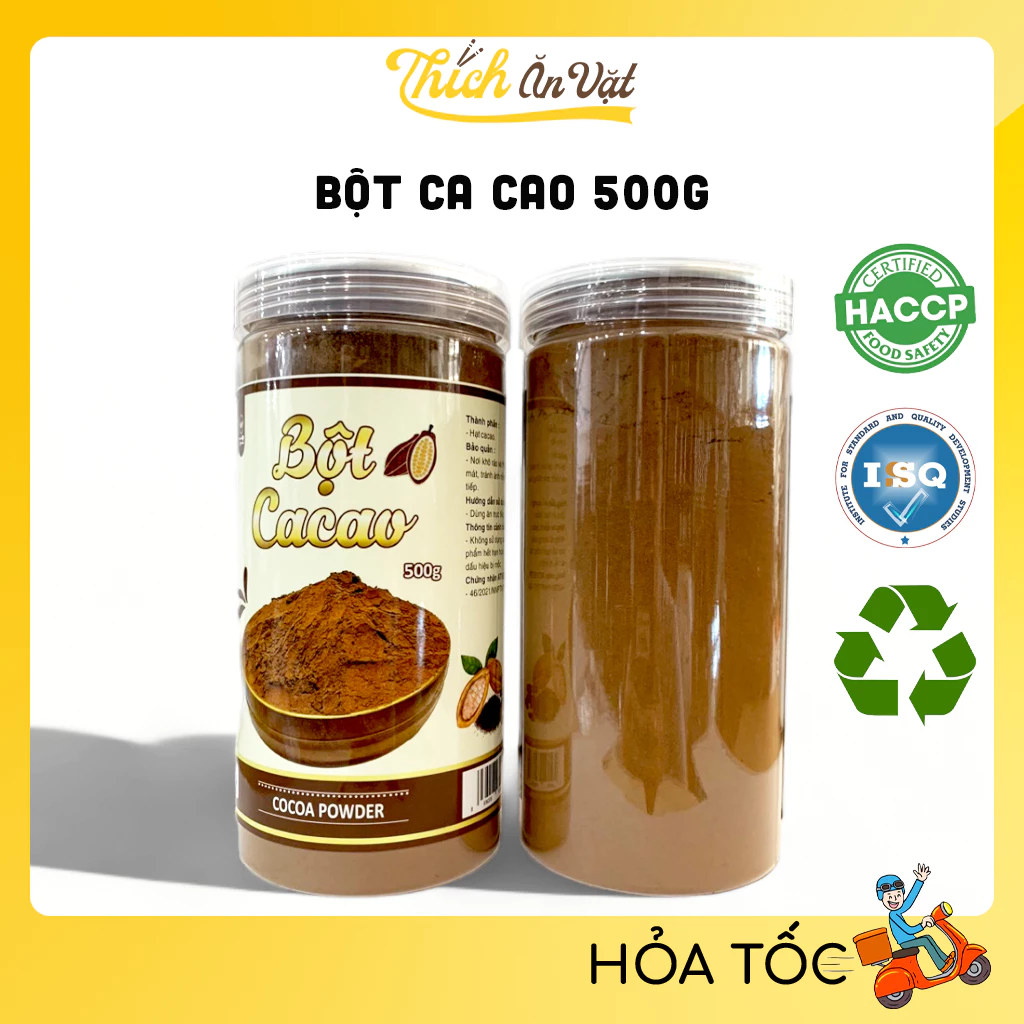 Bột Ca Cao Nguyên Chất Thơm Ngon Đậm Đà 500g