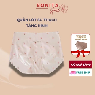 Set 5 Quần Lót Nữ Su Thạch Tàng Hình, Quần Chip Nữ Mềm Mịn Họa Tiết Quả Dâu Dễ Thương BONITA QR81