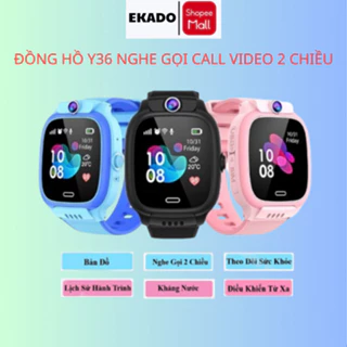 Đồng Hồ Thông Minh Trẻ Em Y36, Lắp Sim Nghe Gọi - Định Vị - Video Call Cảnh Báo Nguy Hiểm, Chống Nước