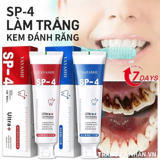 kem đánh răng sp-4 Ultra+ Whitening 120g Trợ Giúp RăngTrắng Sáng, Khử Mùi, Thơm Mát