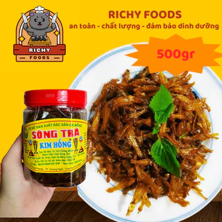 Cá Bống Sông Trà Kim Hồng [ chính hiệu] Rim Tiêu Ăn Liền Thơm Ngon 500g